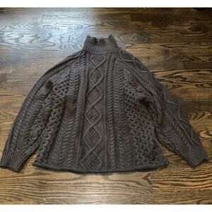 Fear of God Essentials Cable Knit Turtleneck - Black Iron